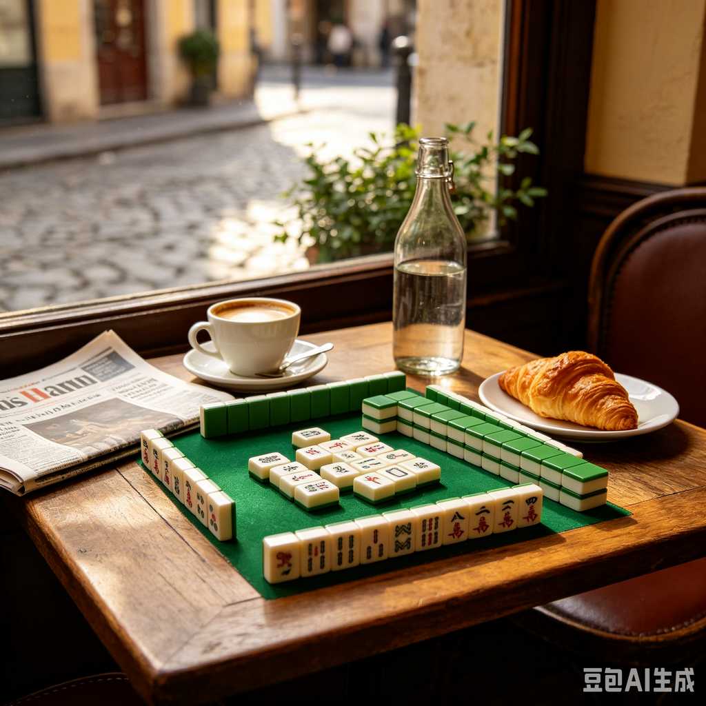 vivid color print mahjong set