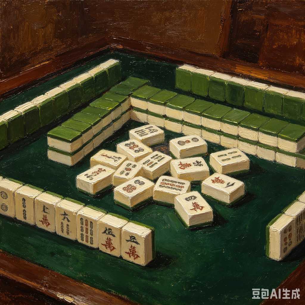 indoor leisure game mahjong set