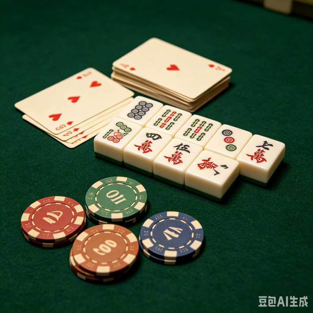artistic mahjong tiles set