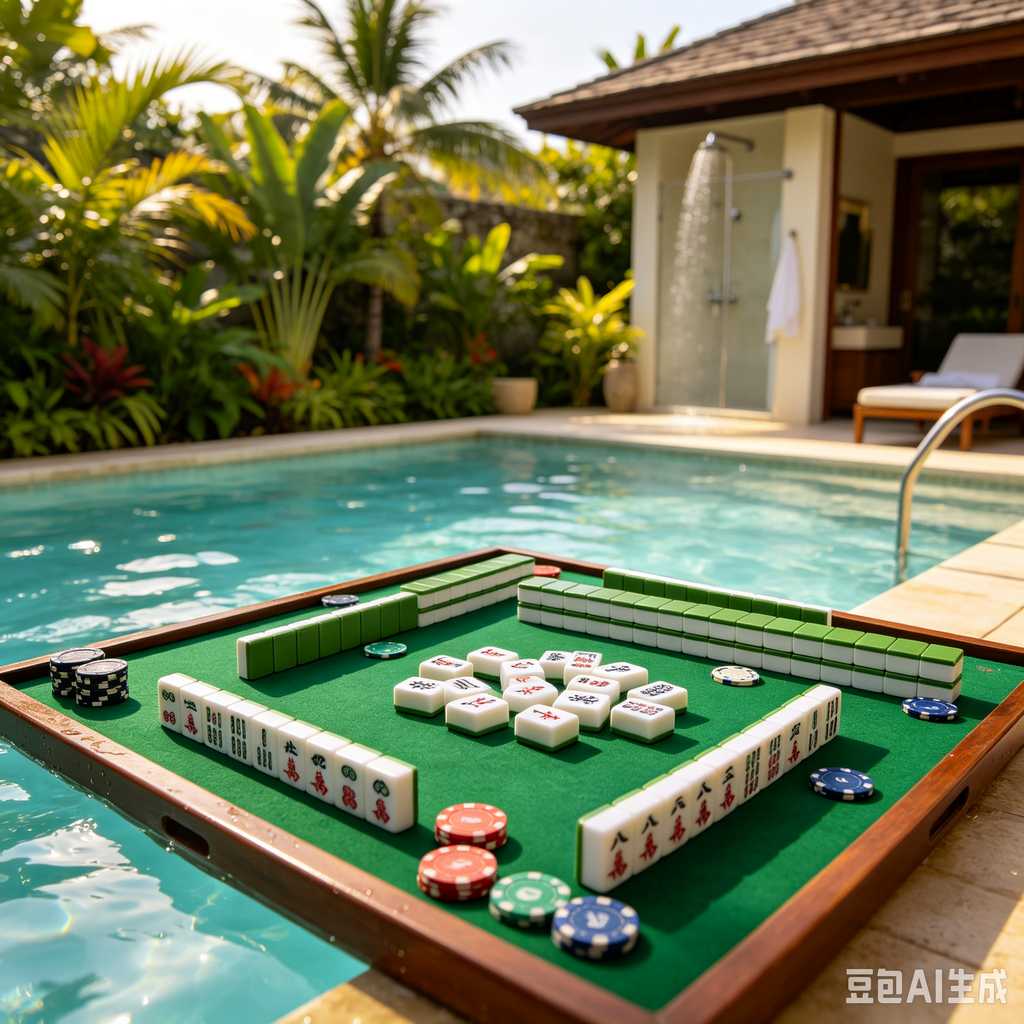wood mahjong tiles